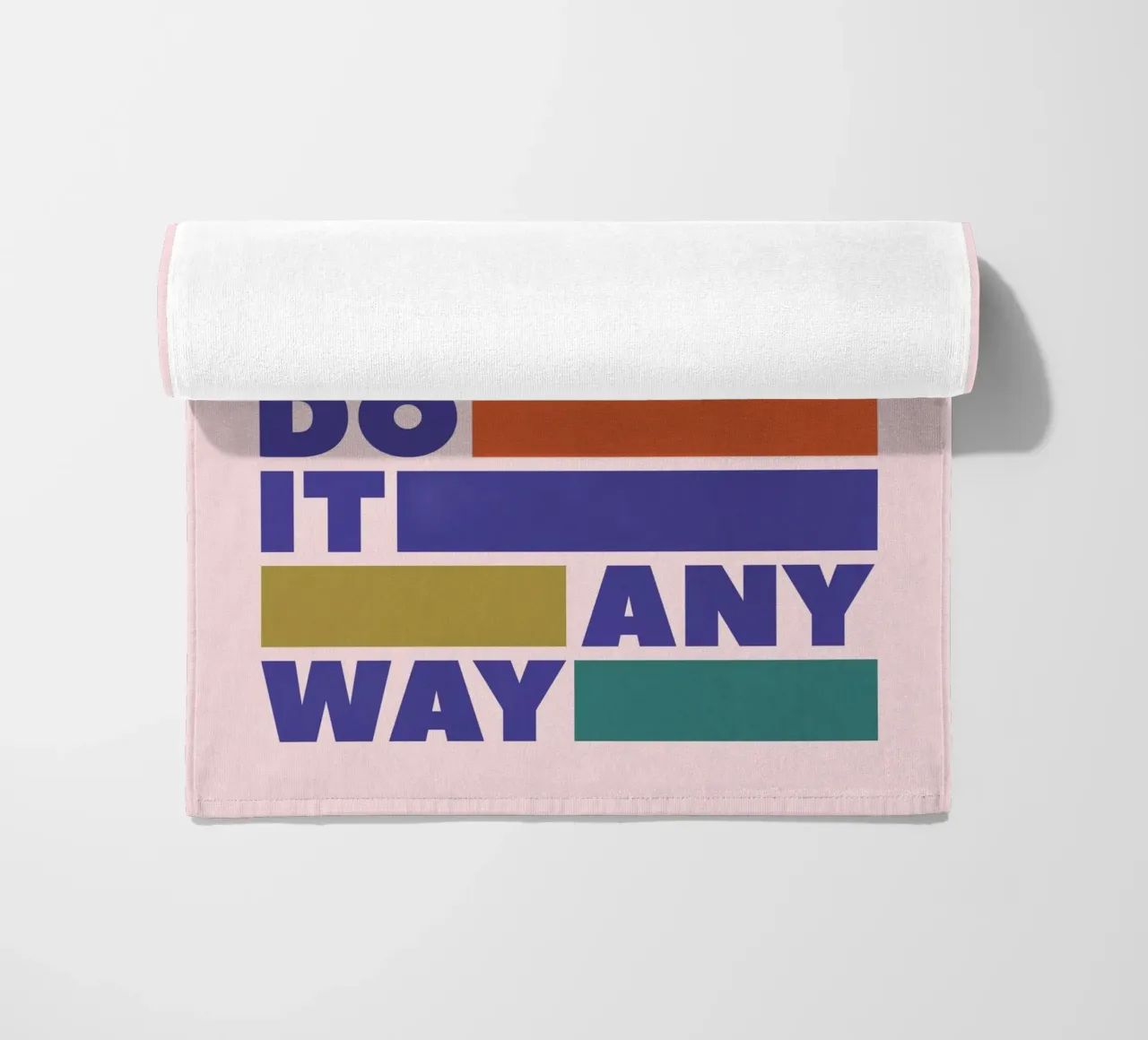 Be Afraid and Do It Anyway Bold Typography Art telo mare da showmemars