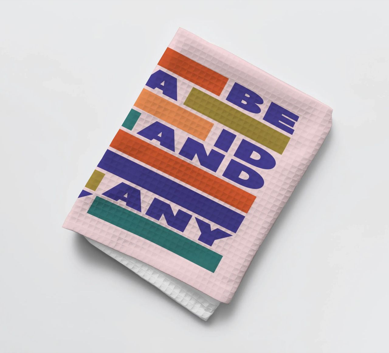 Be Afraid and Do It Anyway Bold Typography Art Geschirrtuch von showmemars