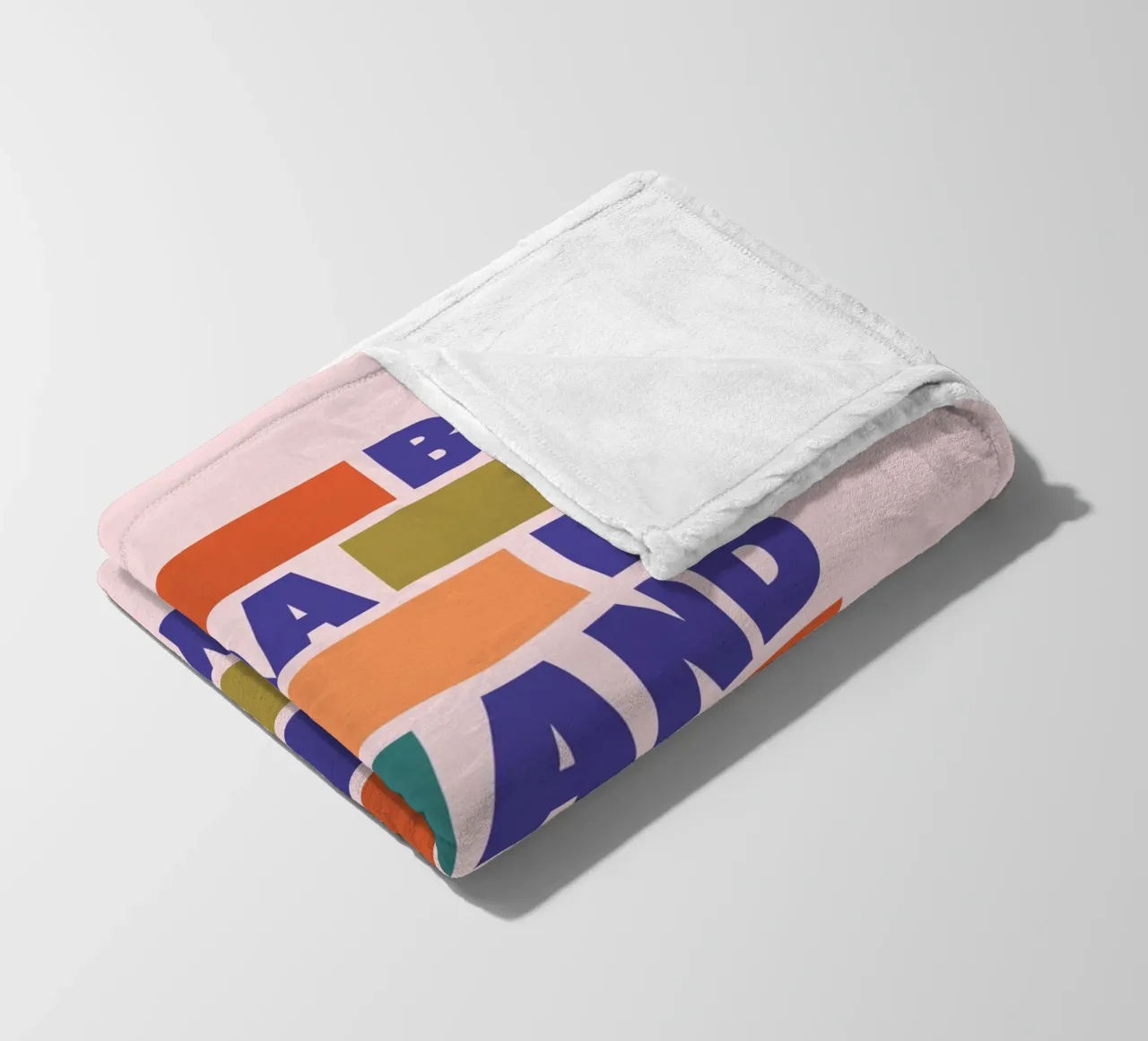 Be Afraid and Do It Anyway Bold Typography Art coperta in pile da showmemars