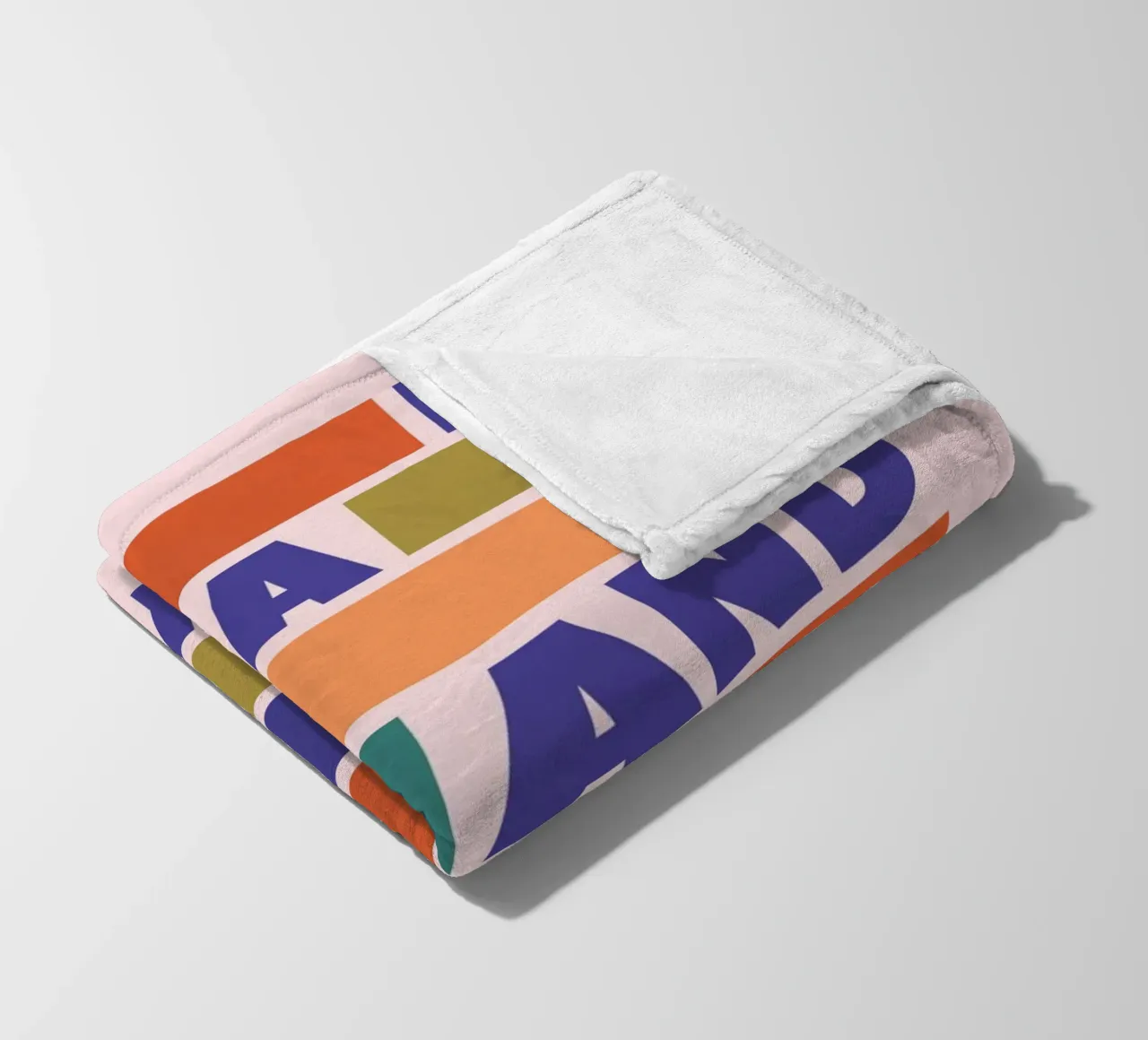 Be Afraid and Do It Anyway Bold Typography Art coperta in pile da showmemars