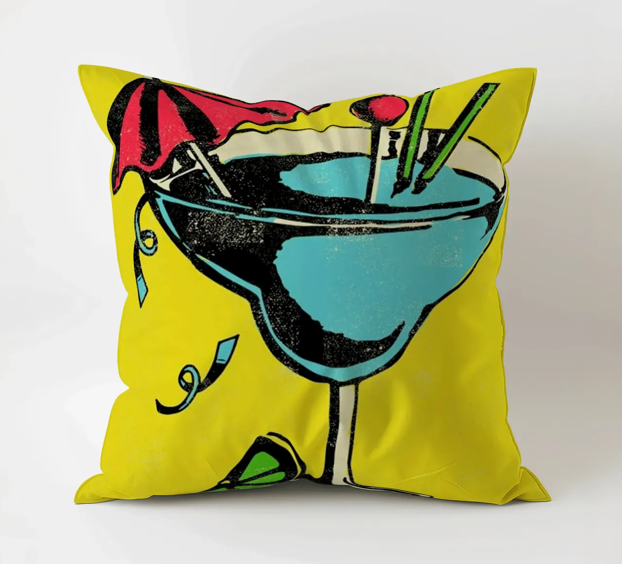 Cocktail decorative cushion by Rocket68