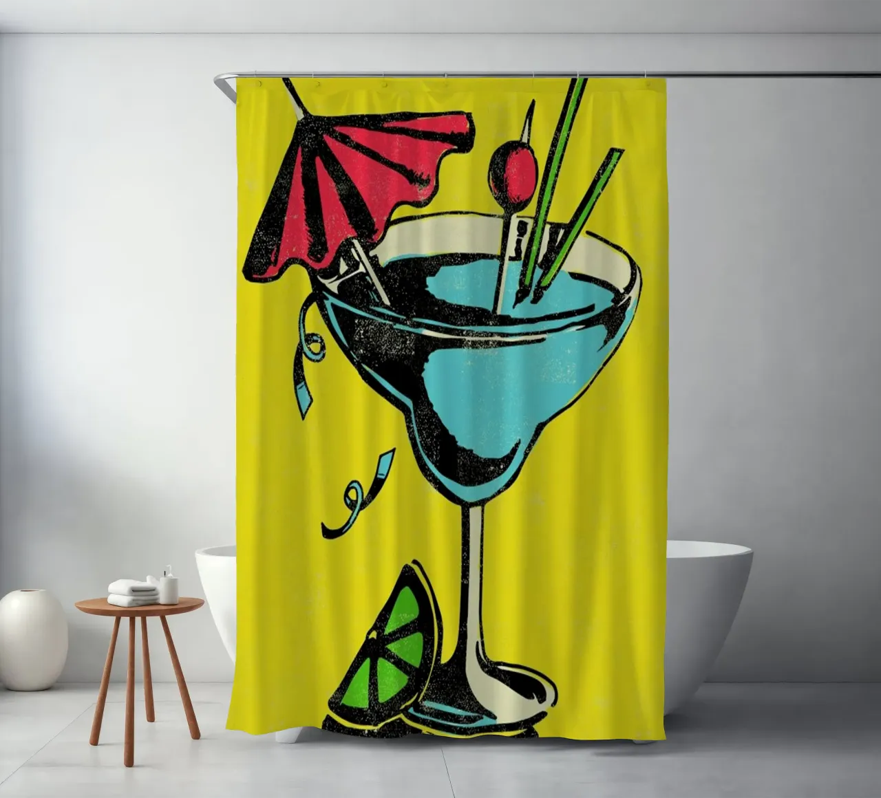 Cocktail shower curtain by Rocket68
