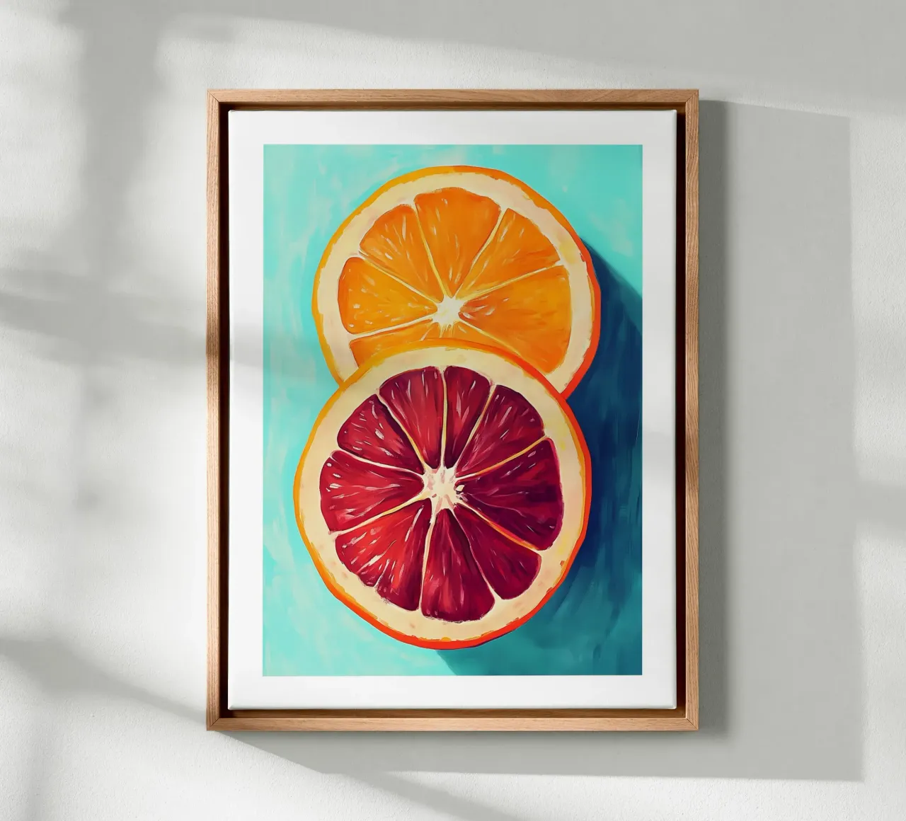 Oranges and grapefruit canvas by Spice & Style