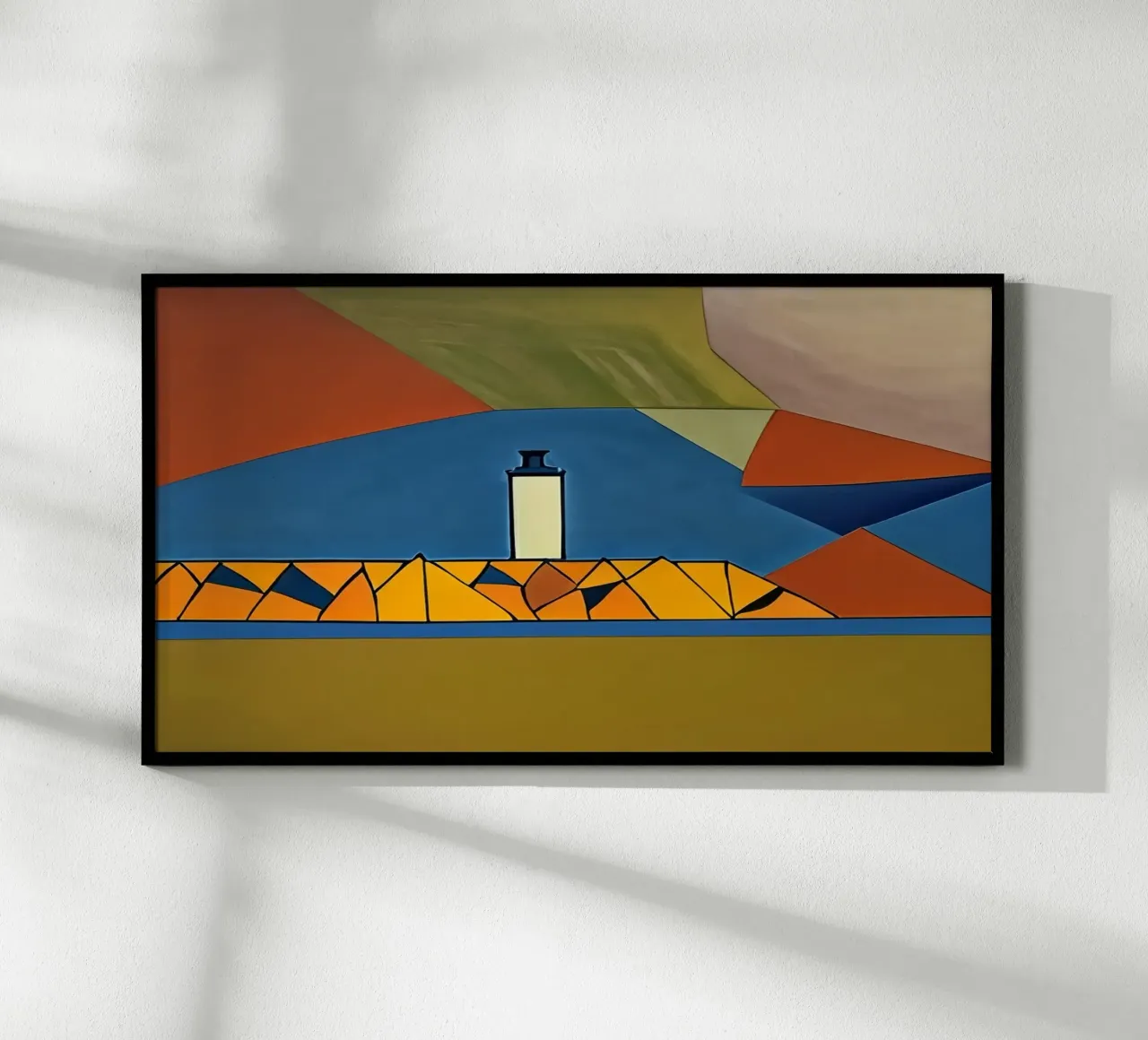Molo con faro_Scheveningen_1 carta hahnemühle da Abstract Art by LK