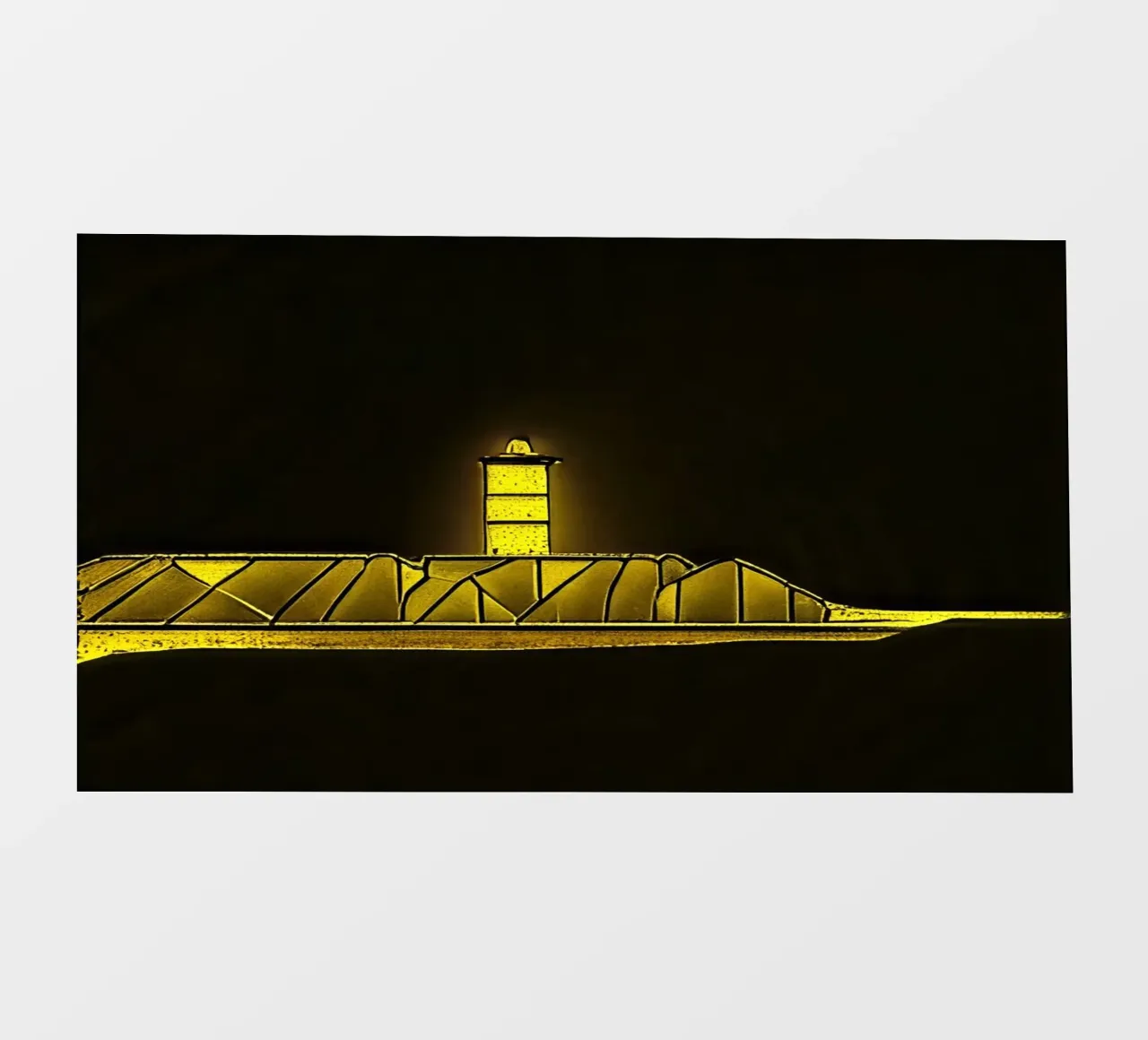 Molo con faro_Scheveningen_2 pellicola backlit da Abstract Art by LK