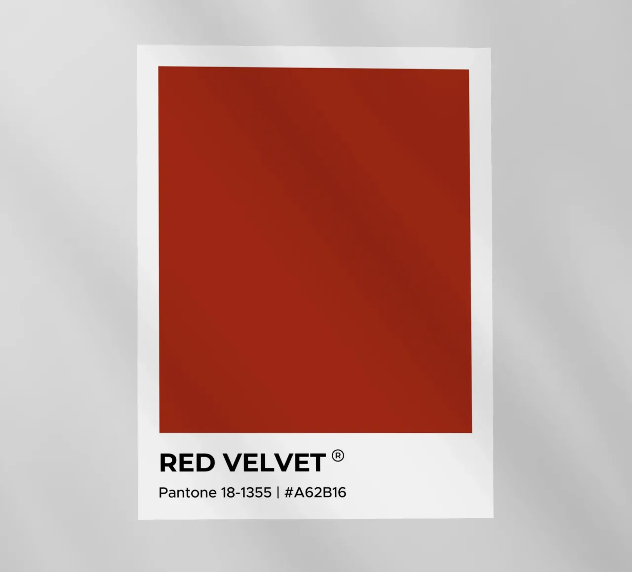 Velluto rosso Pantone pellicola backlit da Paigaam Studio