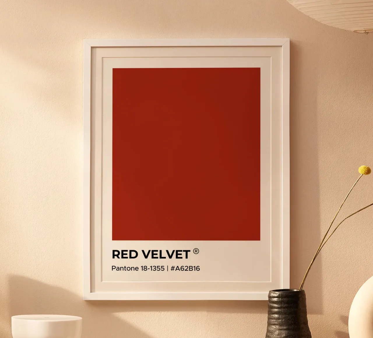 Velluto rosso Pantone carta hahnemühle da Paigaam Studio