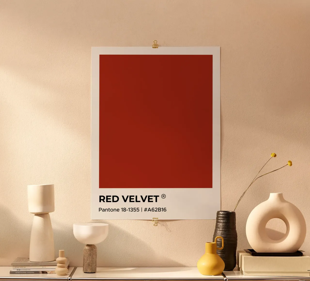 Velluto rosso Pantone carta hahnemühle da Paigaam Studio
