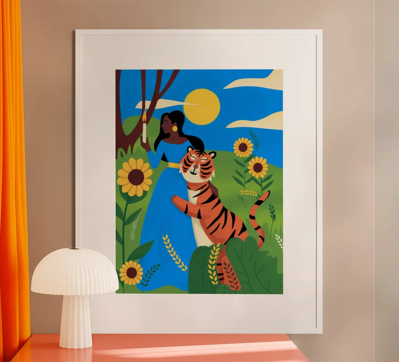 Avventura nella giungla poster con telaio in plastica da Artie Shifa