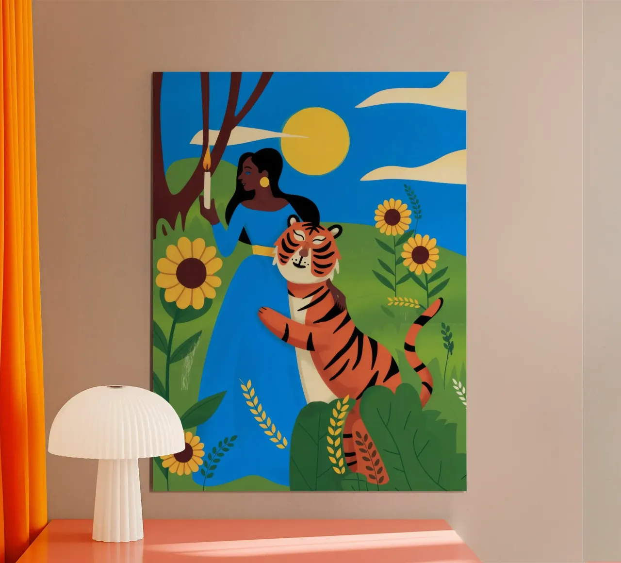 Avventura nella giungla poster con telaio in plastica da Artie Shifa