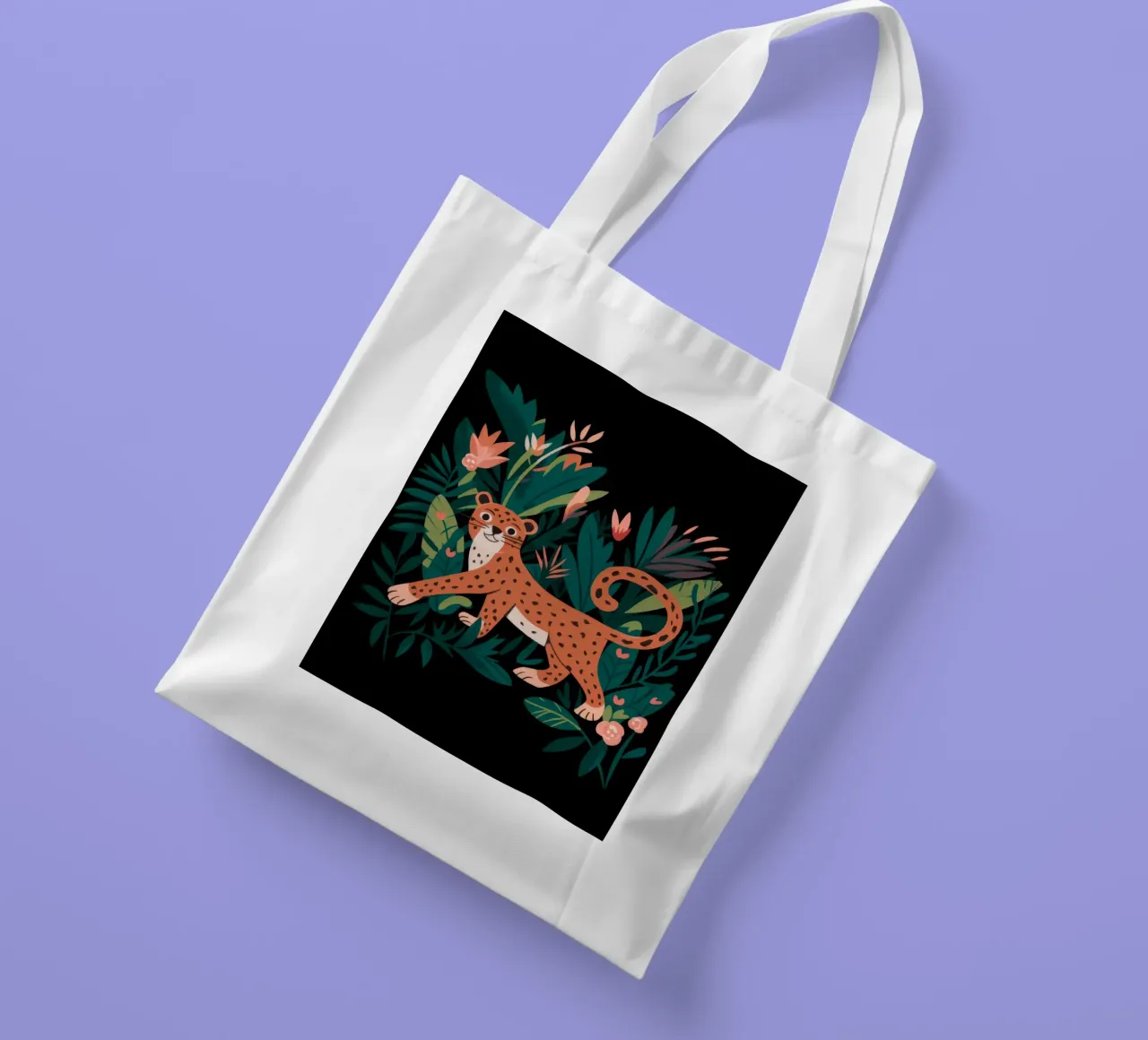 Jungle Grace tote bag by Artie Shifa