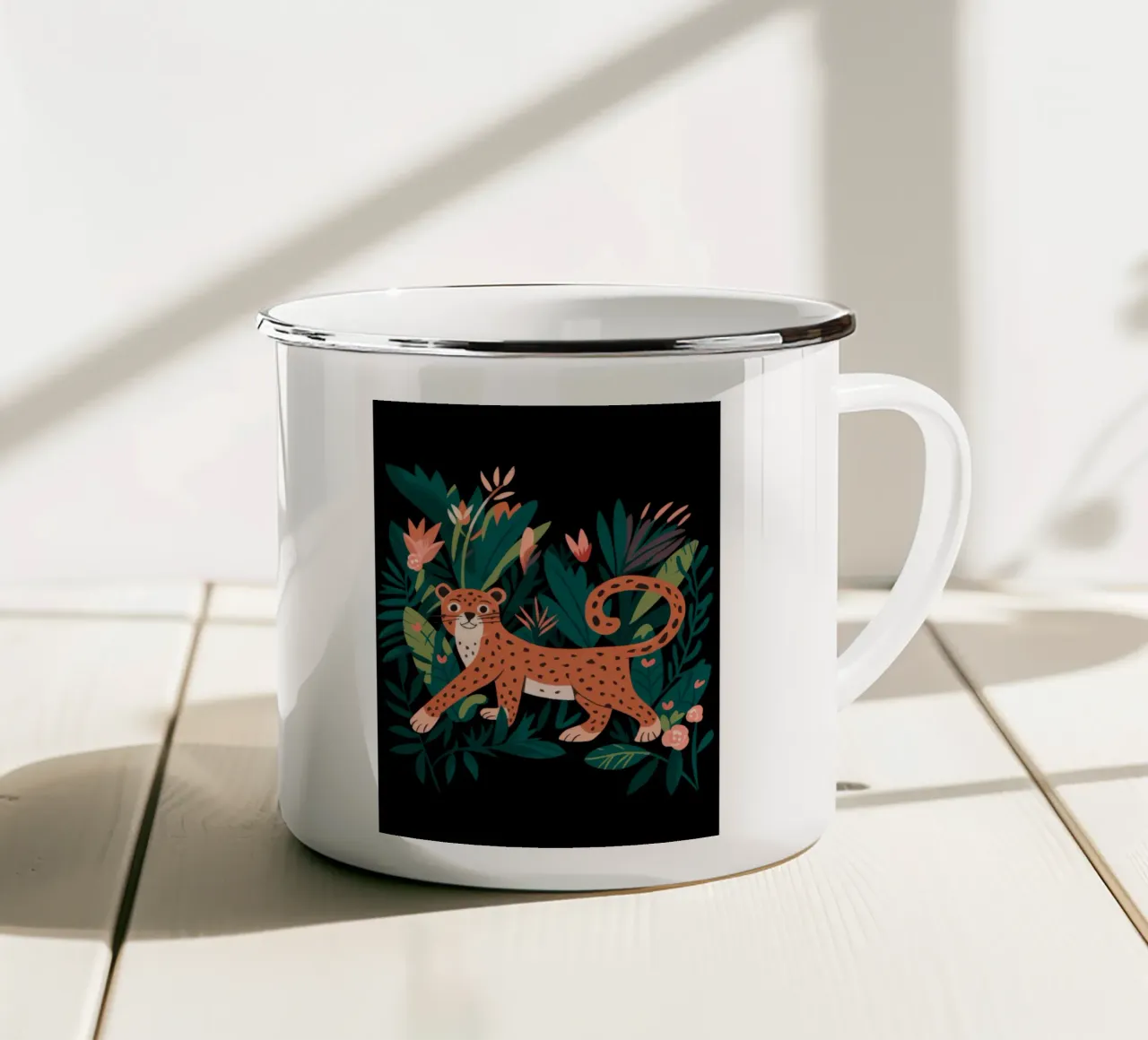 Grazia della giungla tazza in smalto da Artie Shifa
