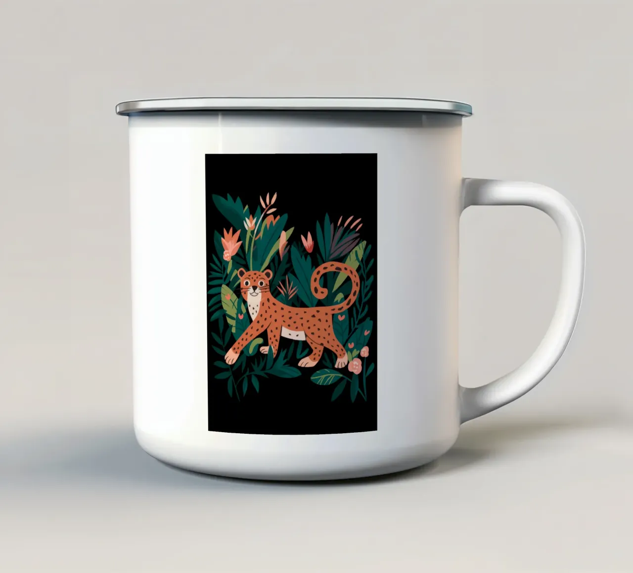 Grazia della giungla tazza in smalto da Artie Shifa