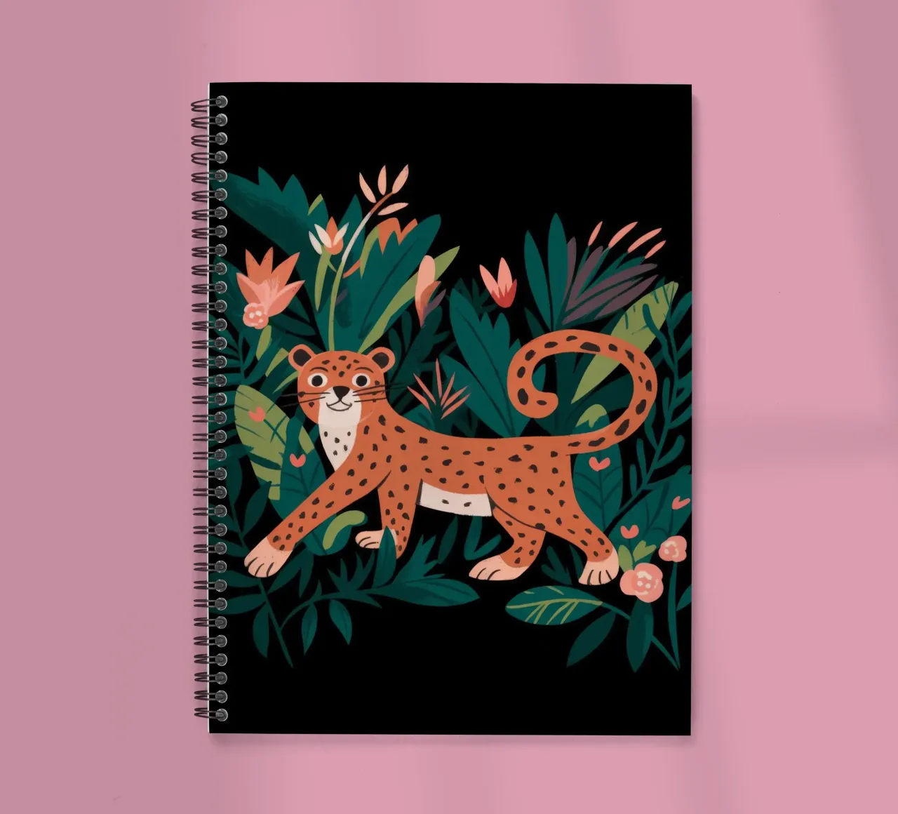 Jungle Grace spiral notebook by Artie Shifa