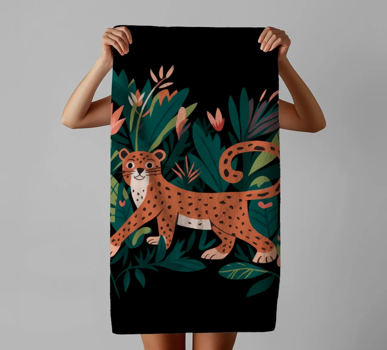 Jungle Grace towel by Artie Shifa