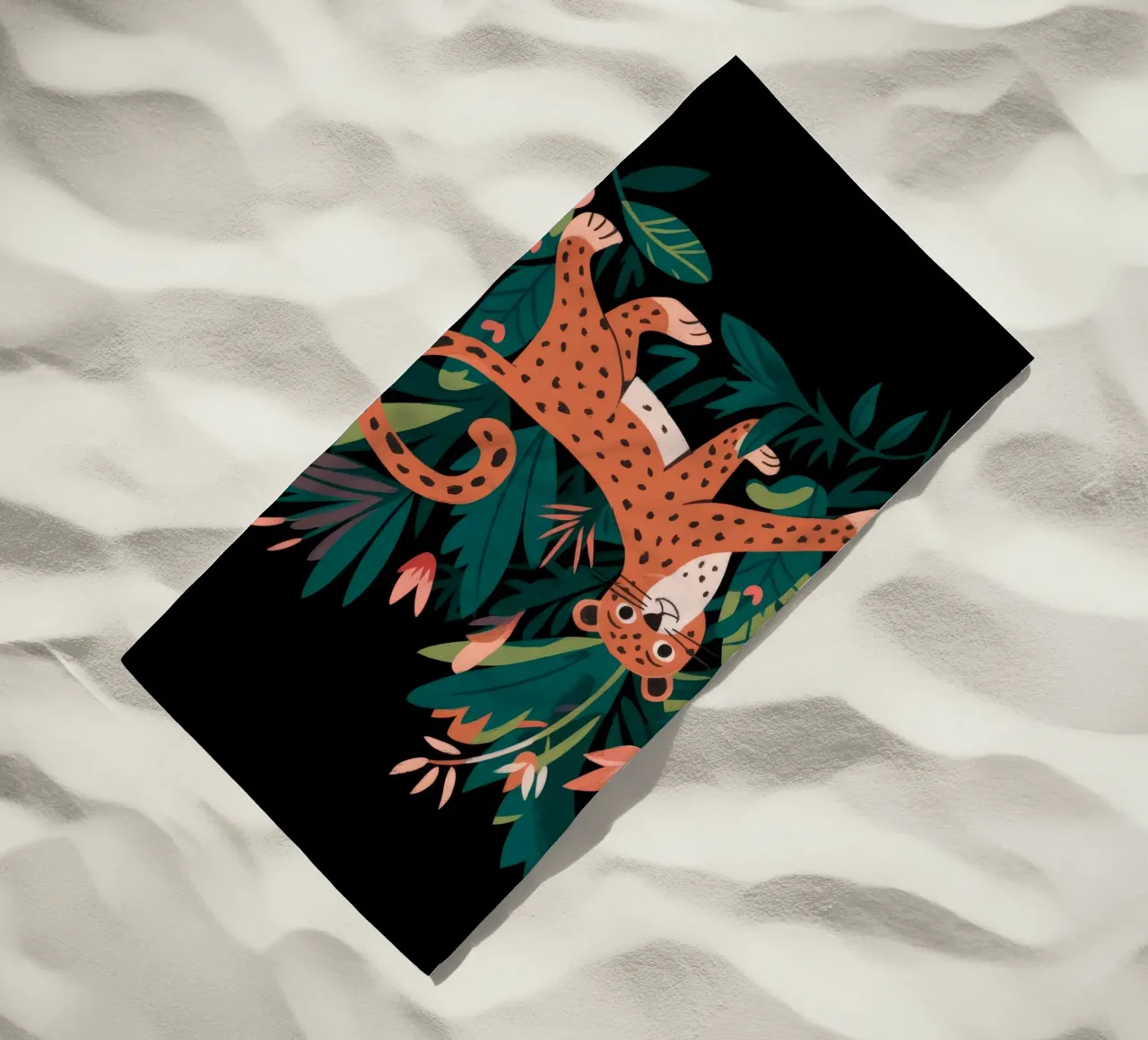 Jungle Grace beach towel by Artie Shifa