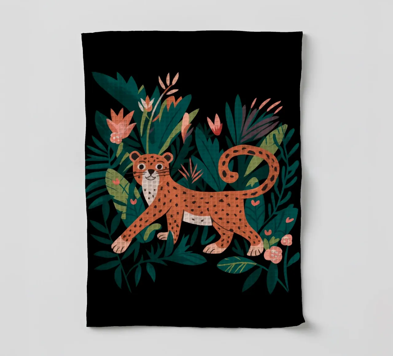 Jungle Grace tea towel by Artie Shifa