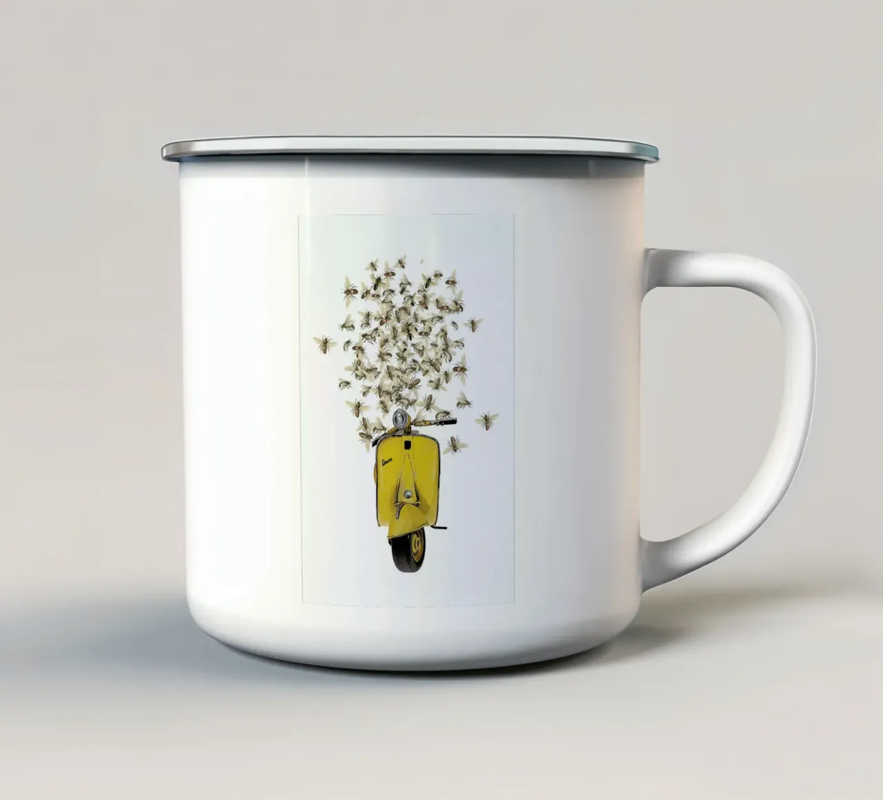 Sweet as a honey...Vespa tazza in smalto da Rococco LA