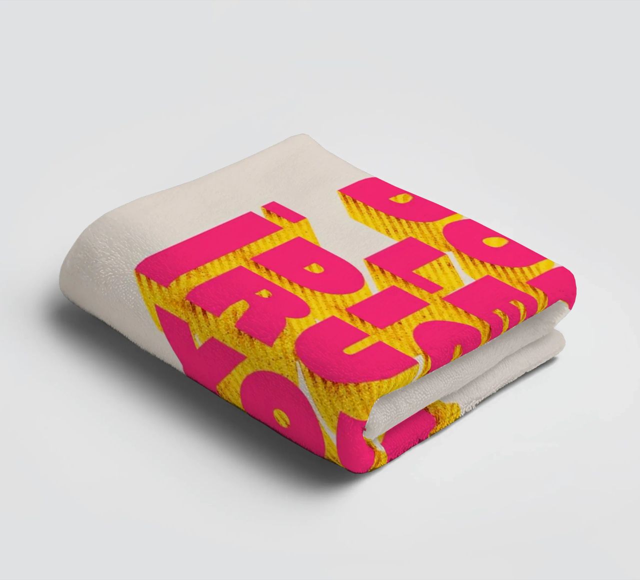 Don’t Let Idiots Ruin Your Day Bold Typography towel by showmemars
