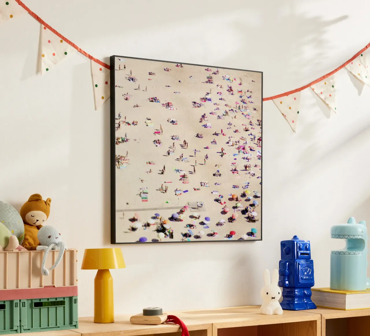 Beach Happy alluminio dibond da Ingrid Beddoes