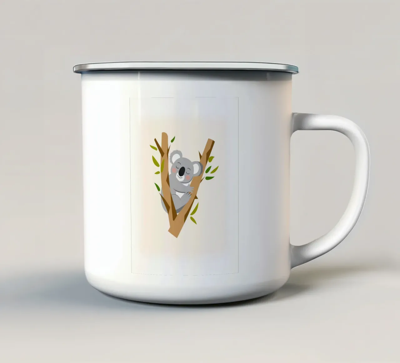 Koala Serenity tazza in smalto da Artie Shifa