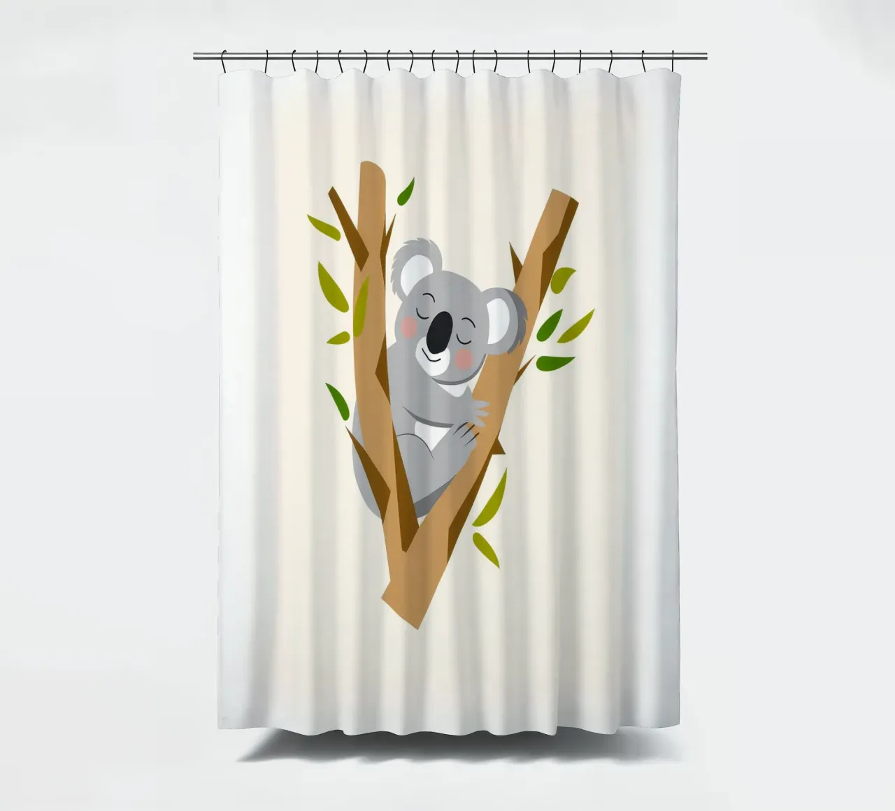 Koala Gelassenheit Duschvorhang von Artie Shifa