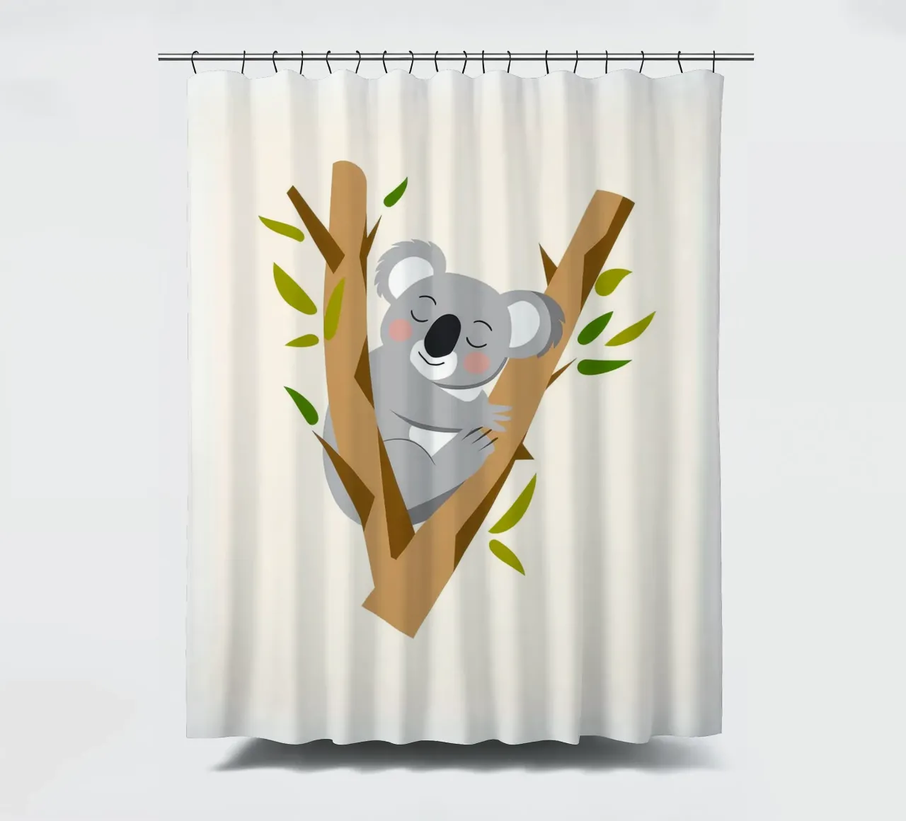 Koala Gelassenheit Duschvorhang von Artie Shifa