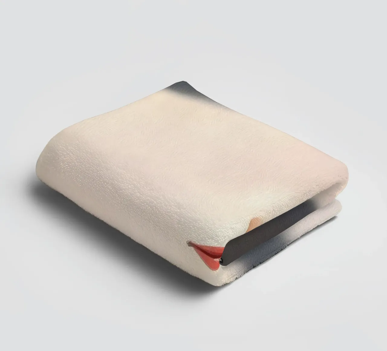 Shadows and light create an intriguing portrait of a face towel by DesignDoodle