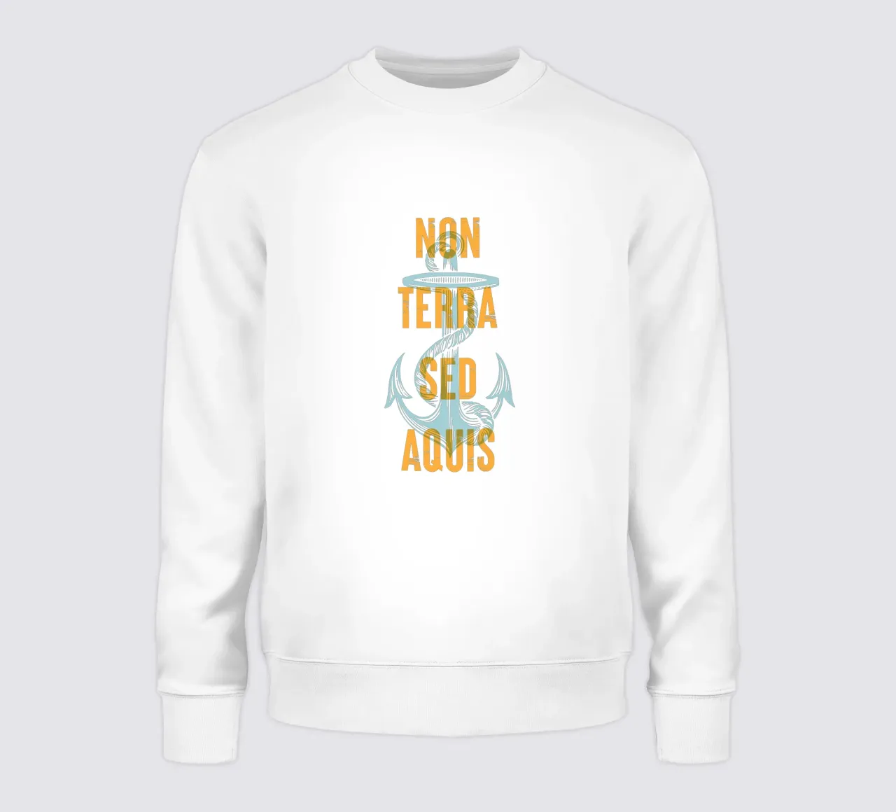 Non terra sed aquis felpa da Vintagrafica