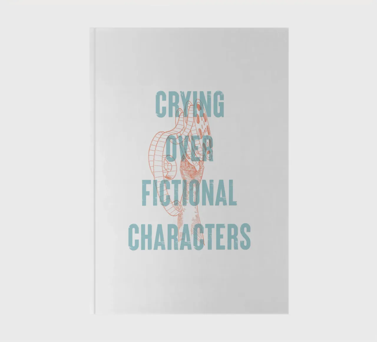 Crying over fictional characters notebook by Vintagrafica