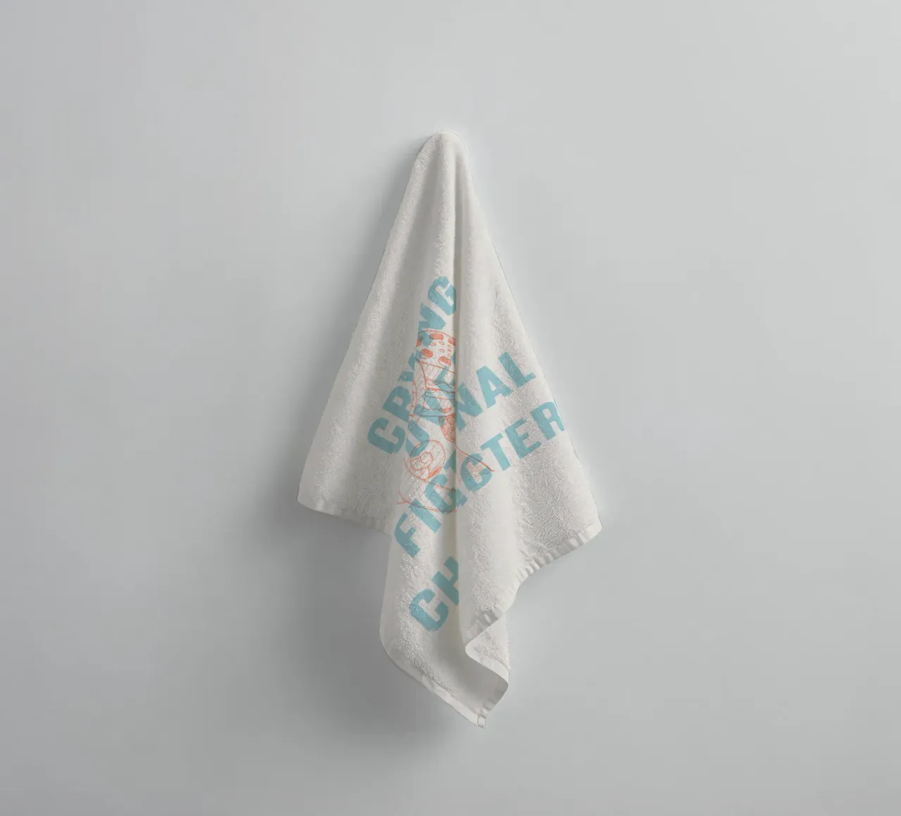 Crying over fictional characters towel by Vintagrafica