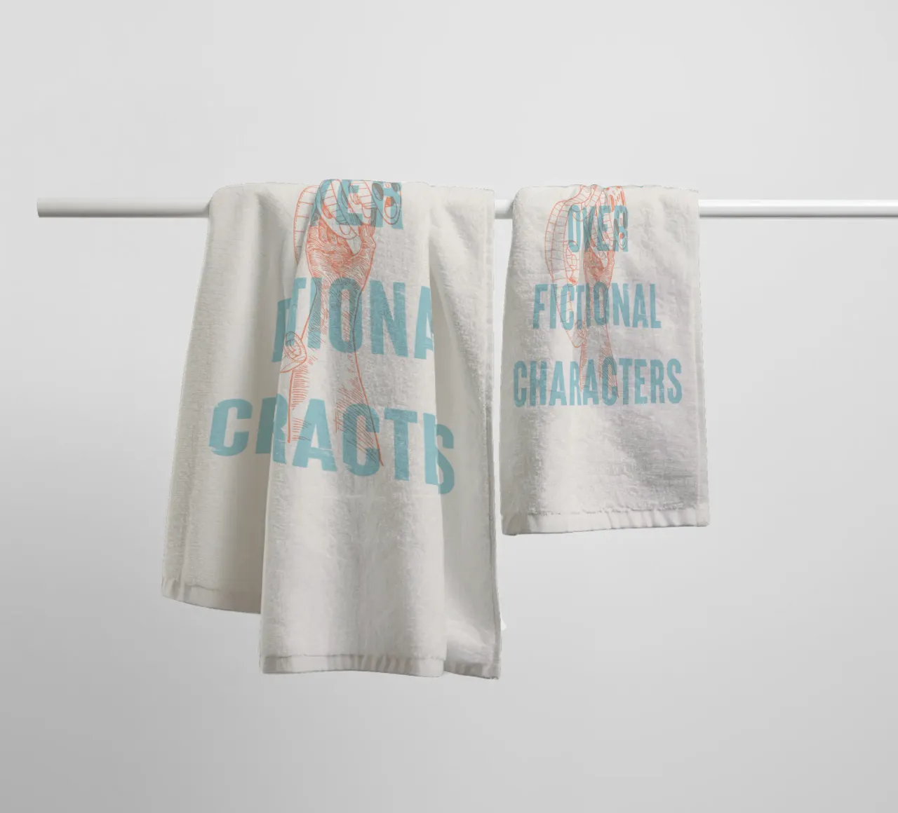 Crying over fictional characters towel by Vintagrafica