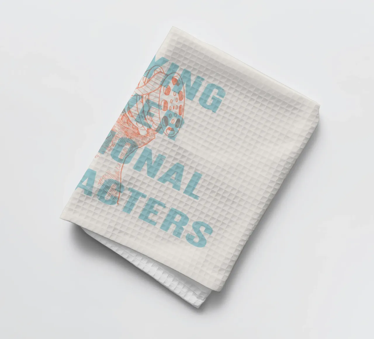 Crying over fictional characters tea towel by Vintagrafica
