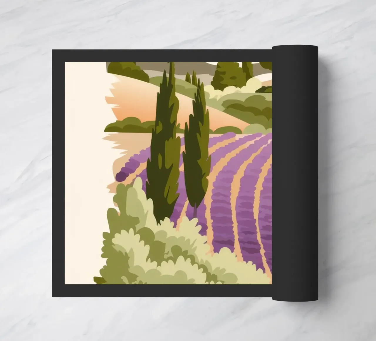 Campi di lavanda zerbino da Artie Shifa