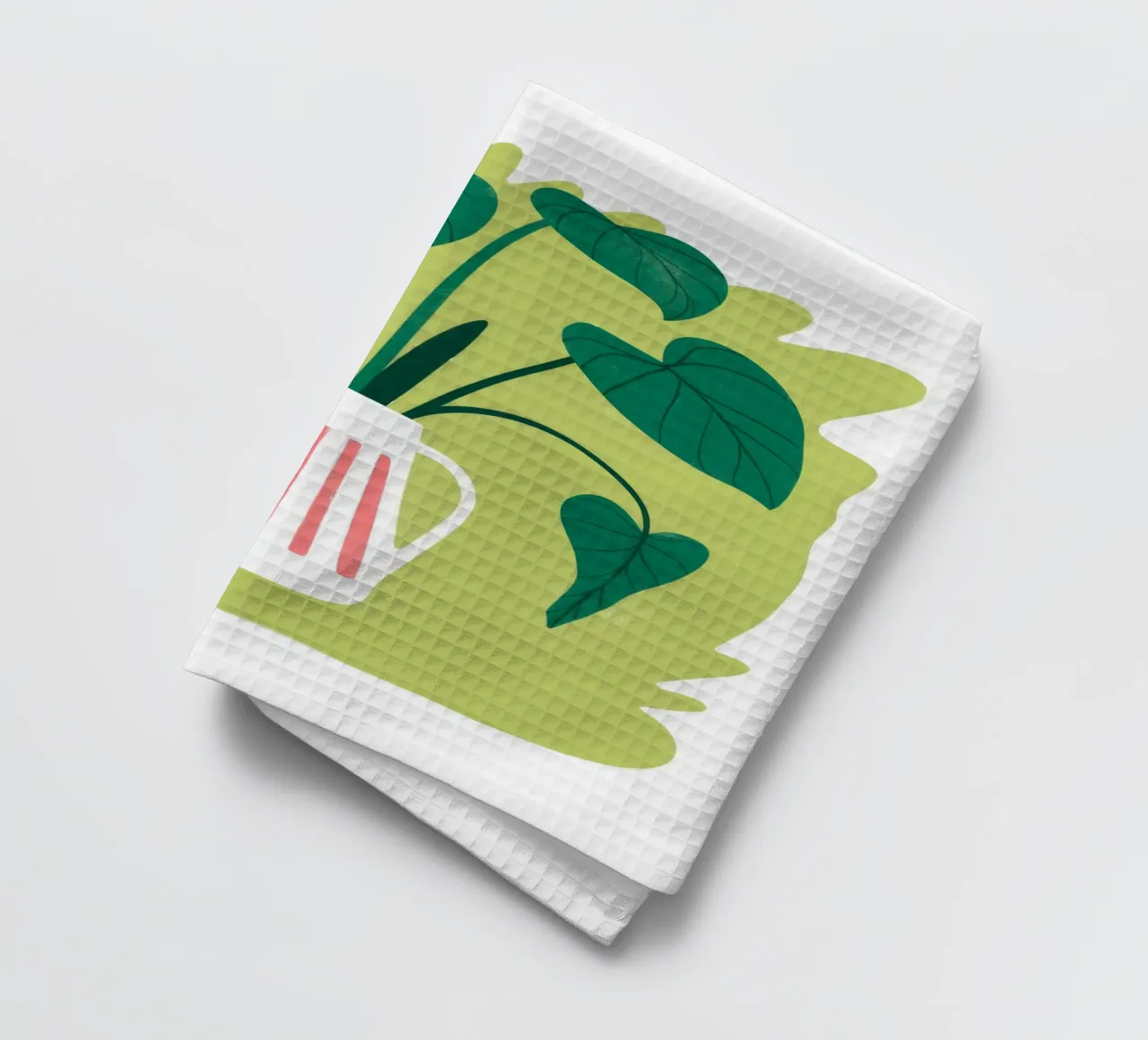 Vaso a foglie canovaccio da cucina da Artie Shifa