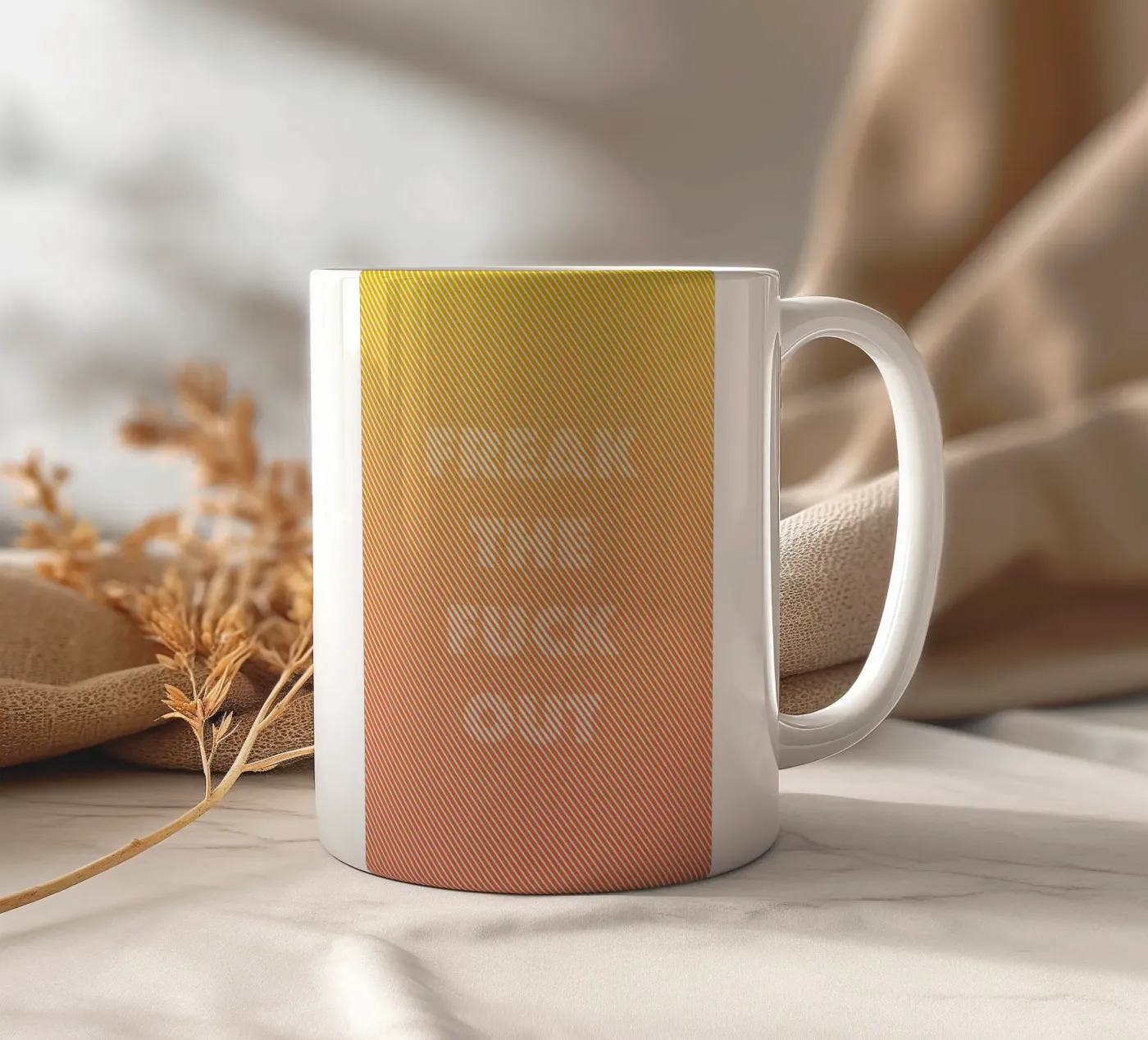 Freak ceramic mug by Chris Wharton