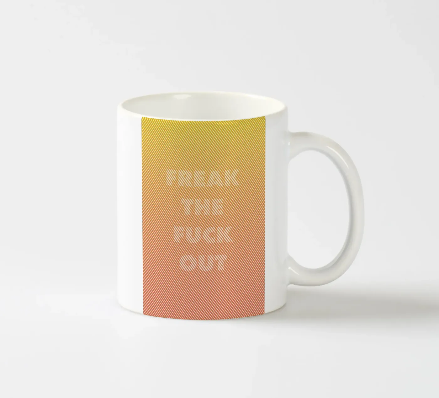 Freak ceramic mug by Chris Wharton