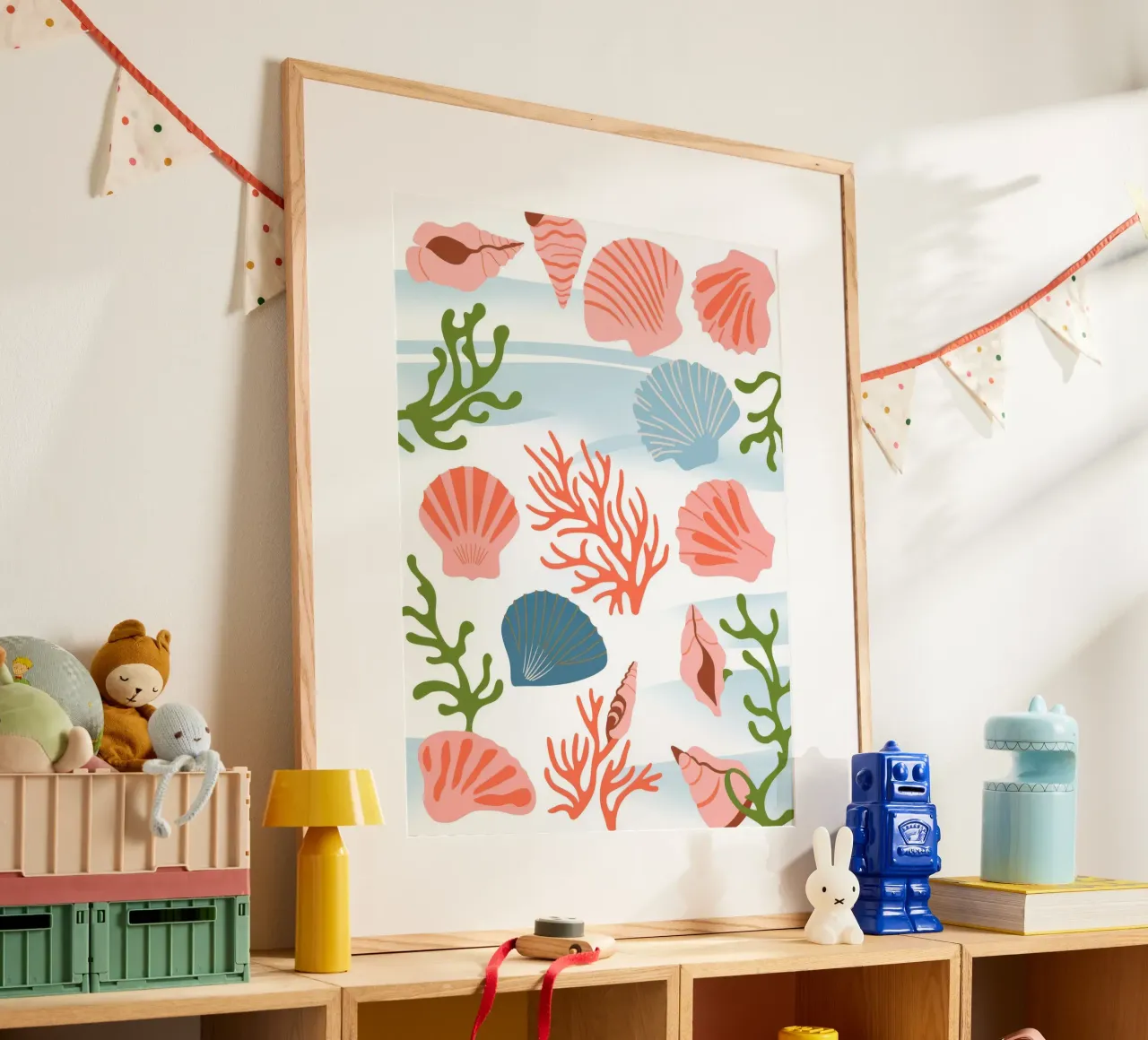 Modelli marini poster con telaio in alluminio da Artie Shifa