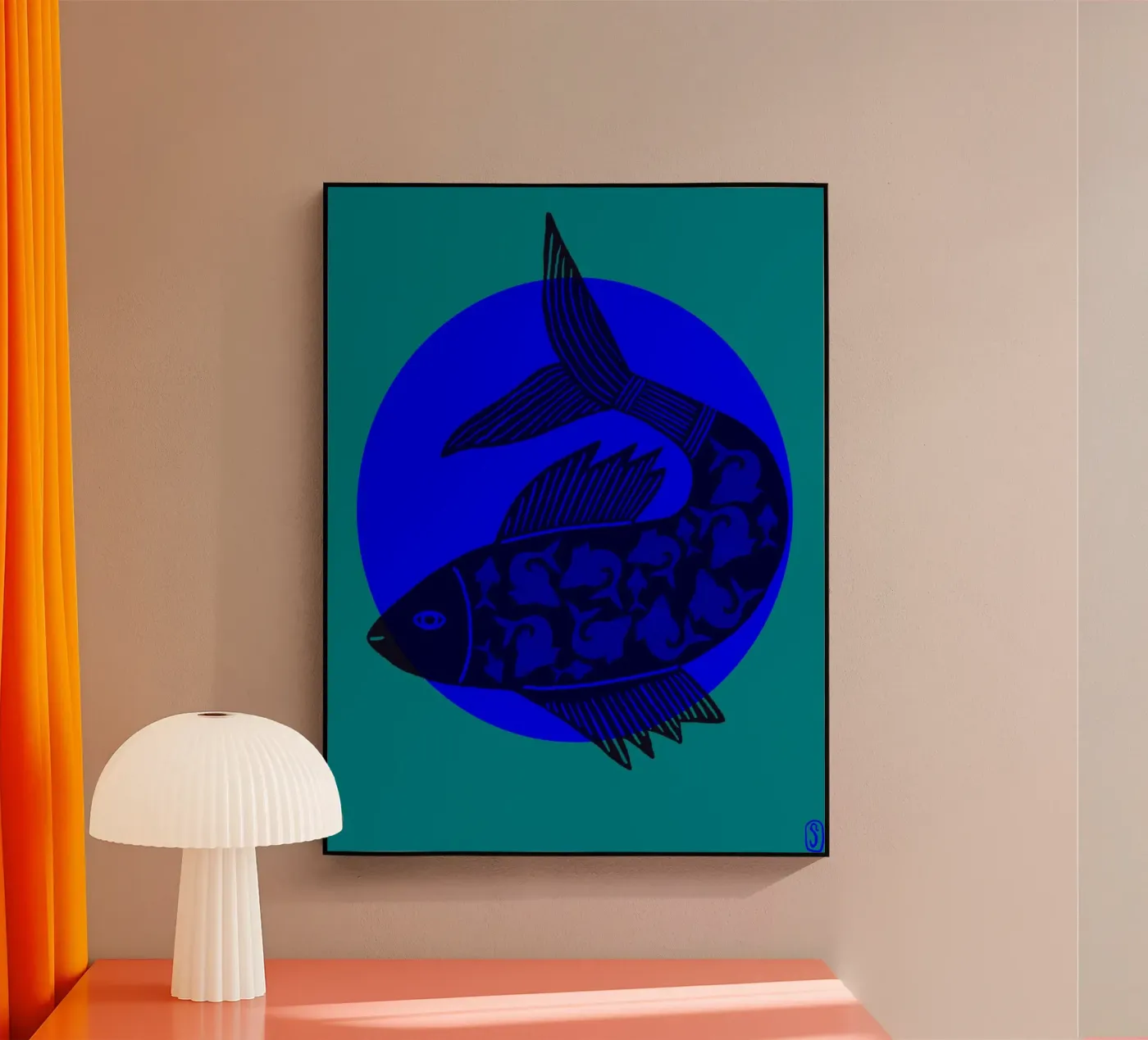 Carpa Koi IV plexiglass da Snöa