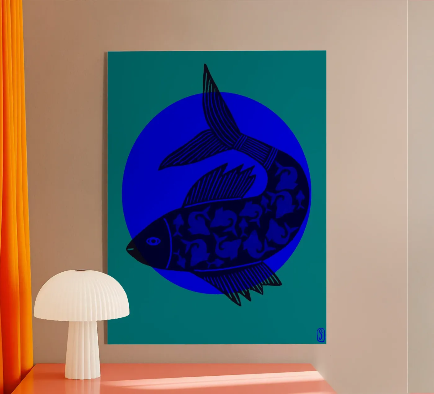 Carpa Koi IV plexiglass da Snöa