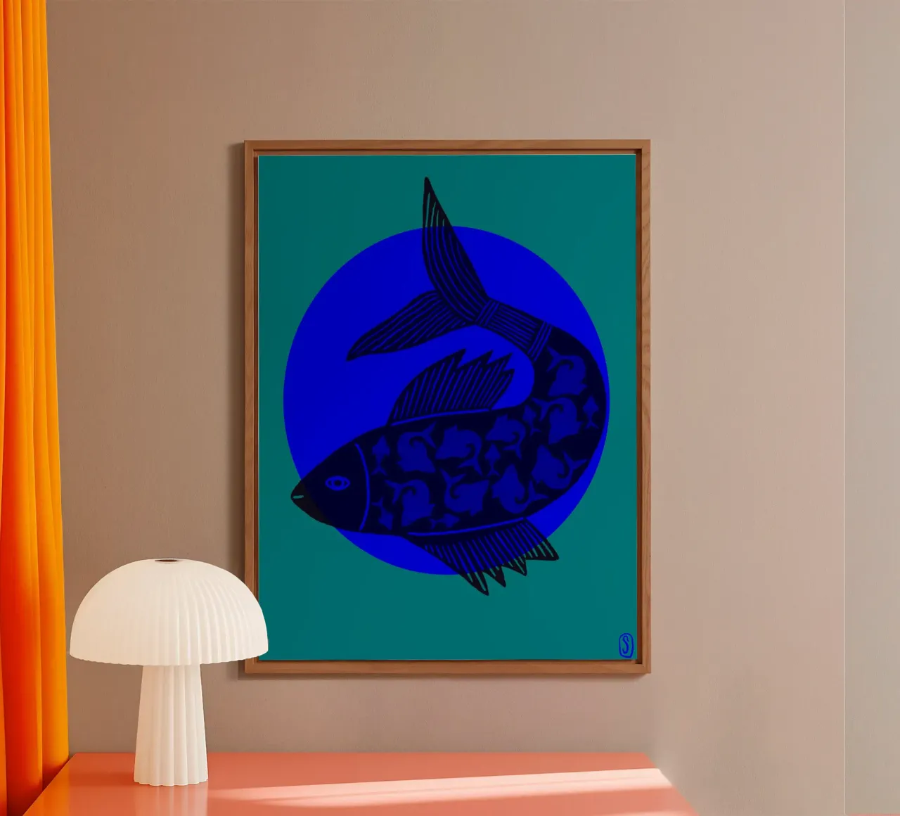 Carpa Koi IV alluminio dibond da Snöa