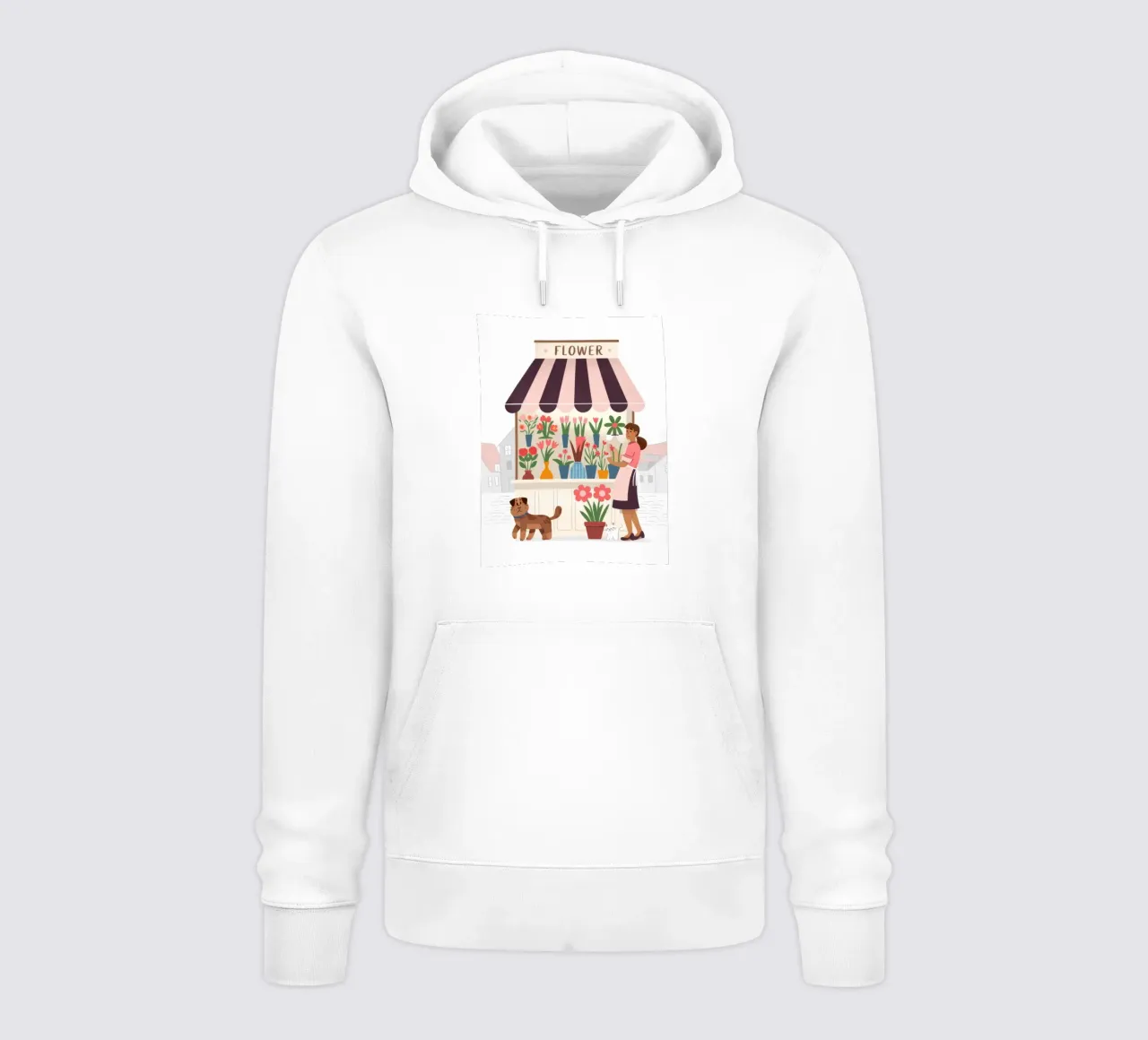 Fiori del mercato felpa con cappuccio da Artie Shifa