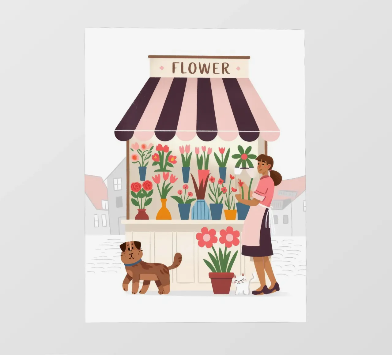 Fiori del mercato telo in pvc da Artie Shifa