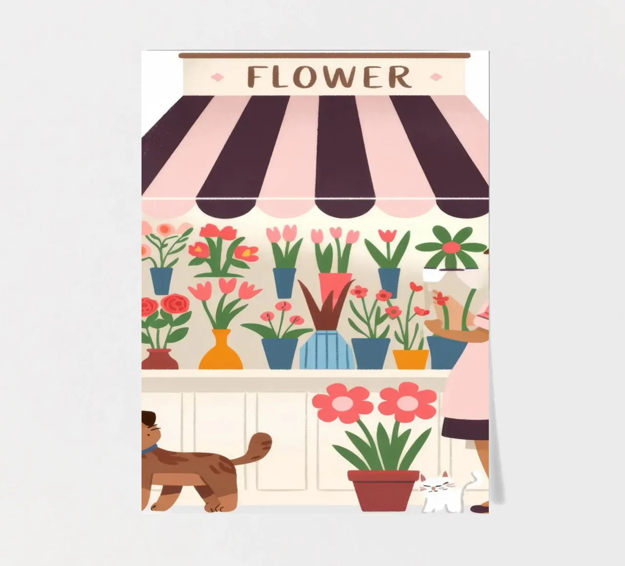 Mercado en flor pack de pegatina de Artie Shifa