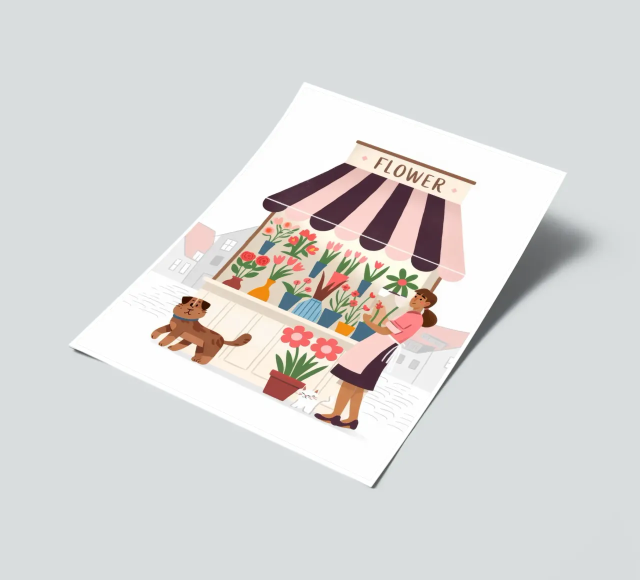 Mercado en flor pack de pegatina de Artie Shifa