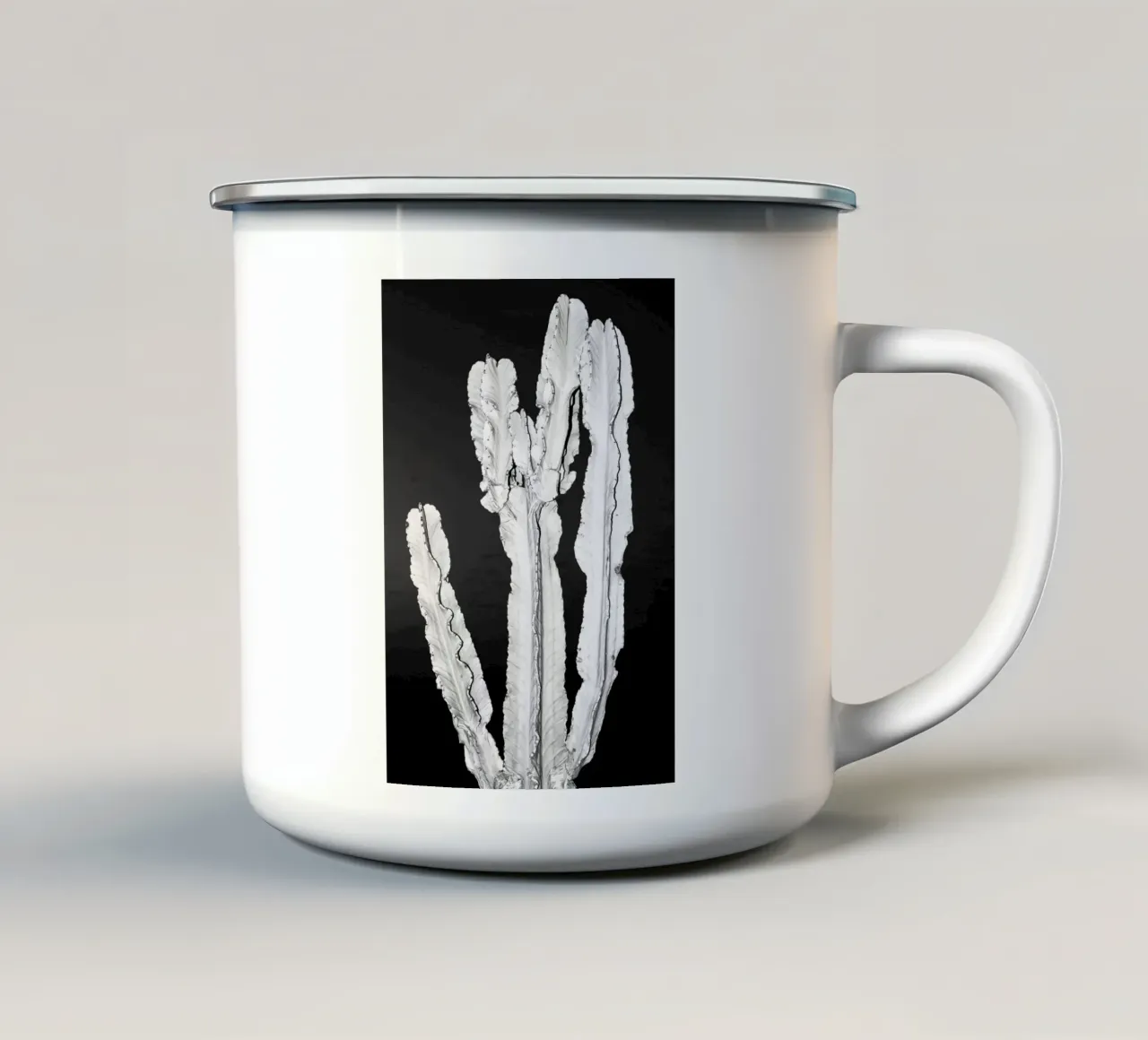Cactus tazza in smalto da rafael campezato