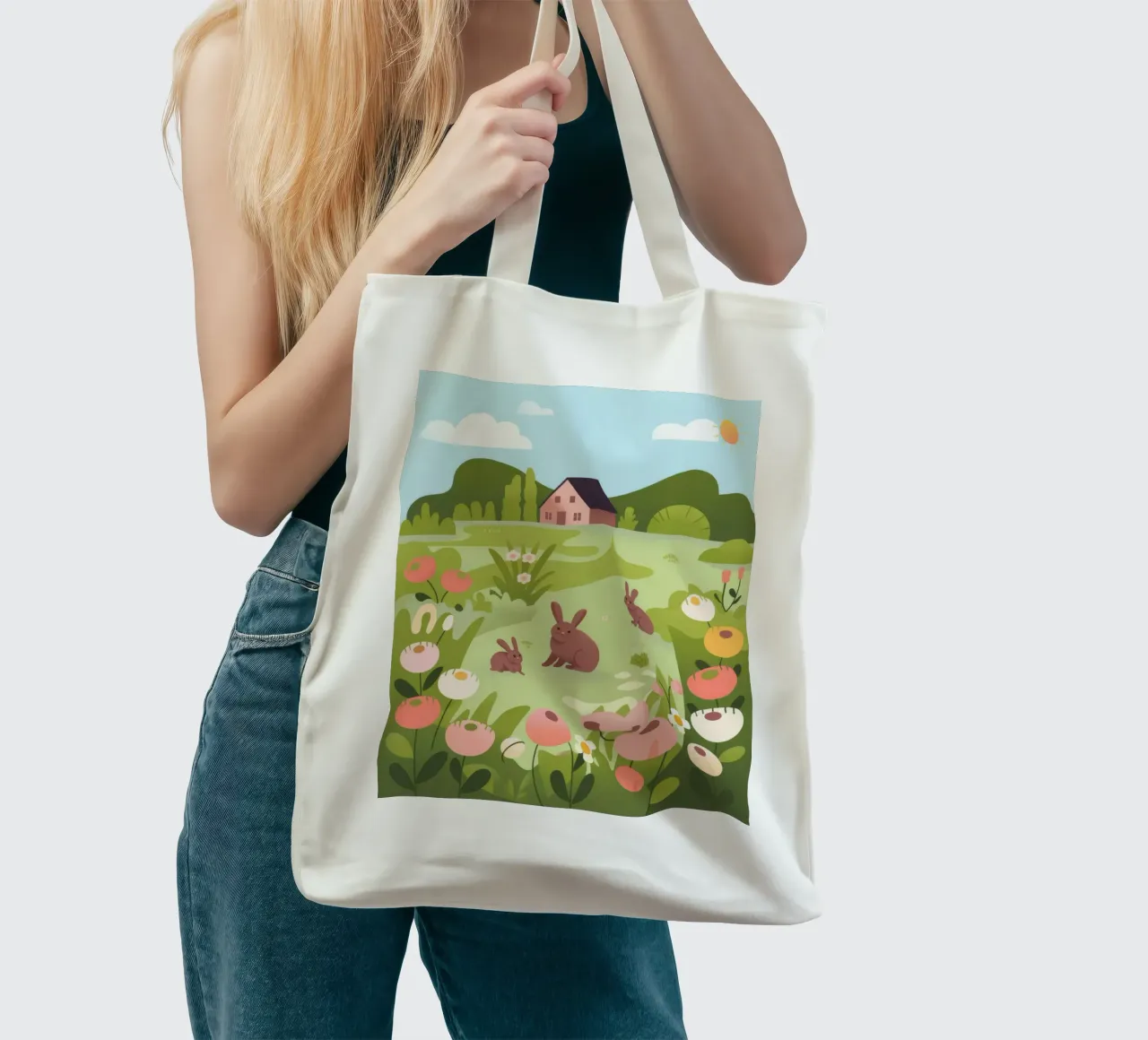 Armonía de los prados tote bag de Artie Shifa