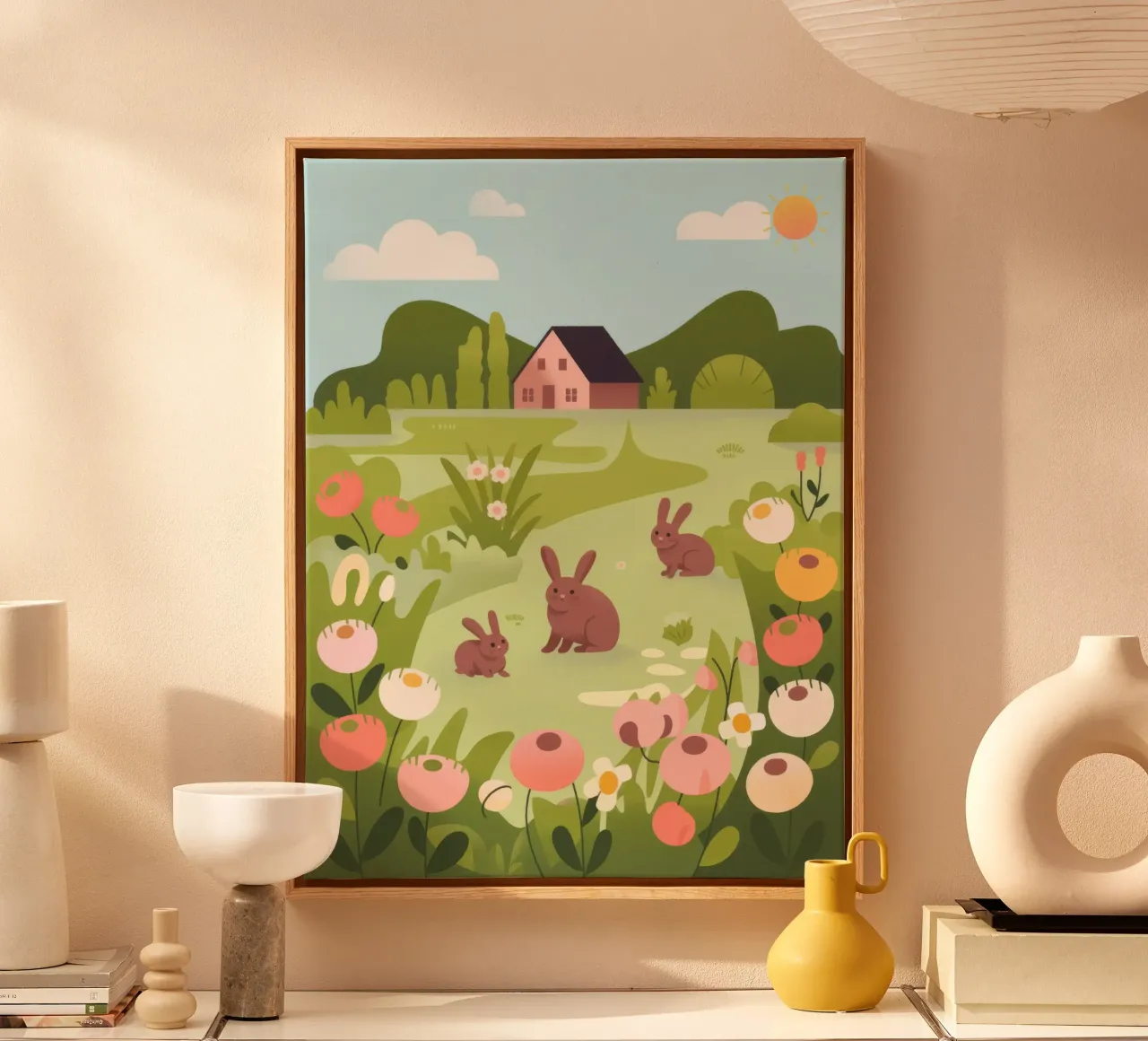 Meadow Harmony canvas by Artie Shifa