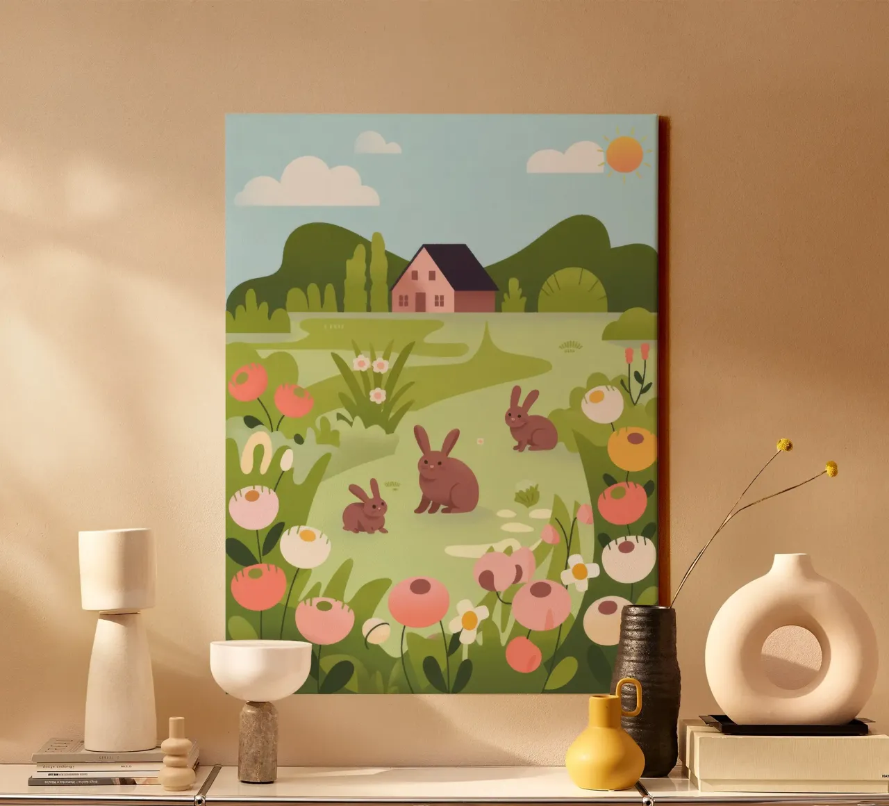 Meadow Harmony canvas by Artie Shifa