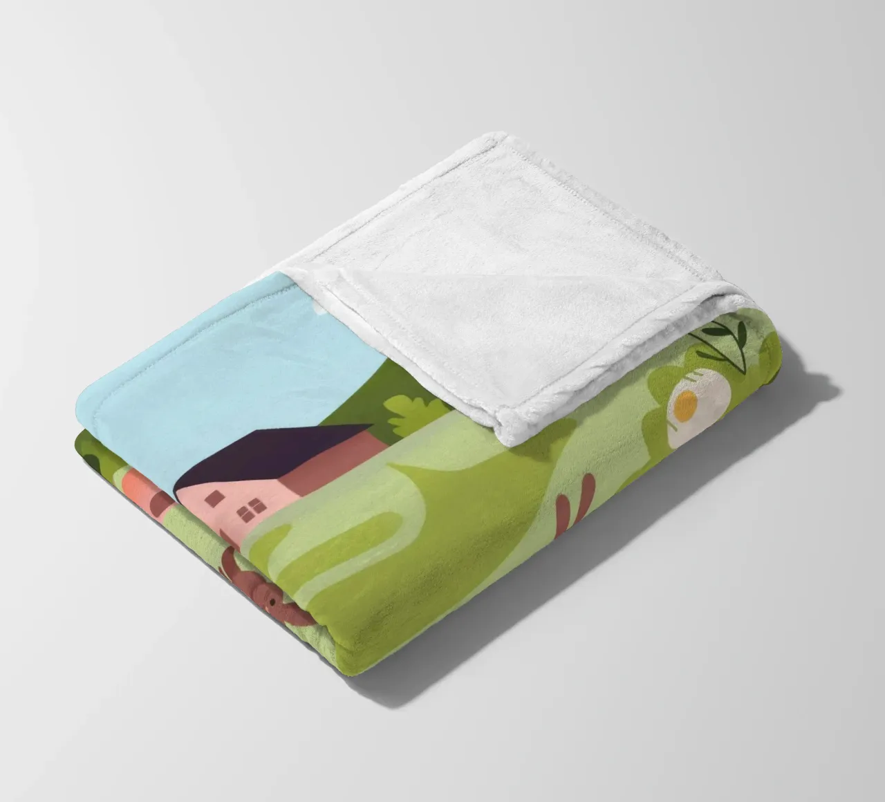 Meadow Harmony fleece blanket by Artie Shifa